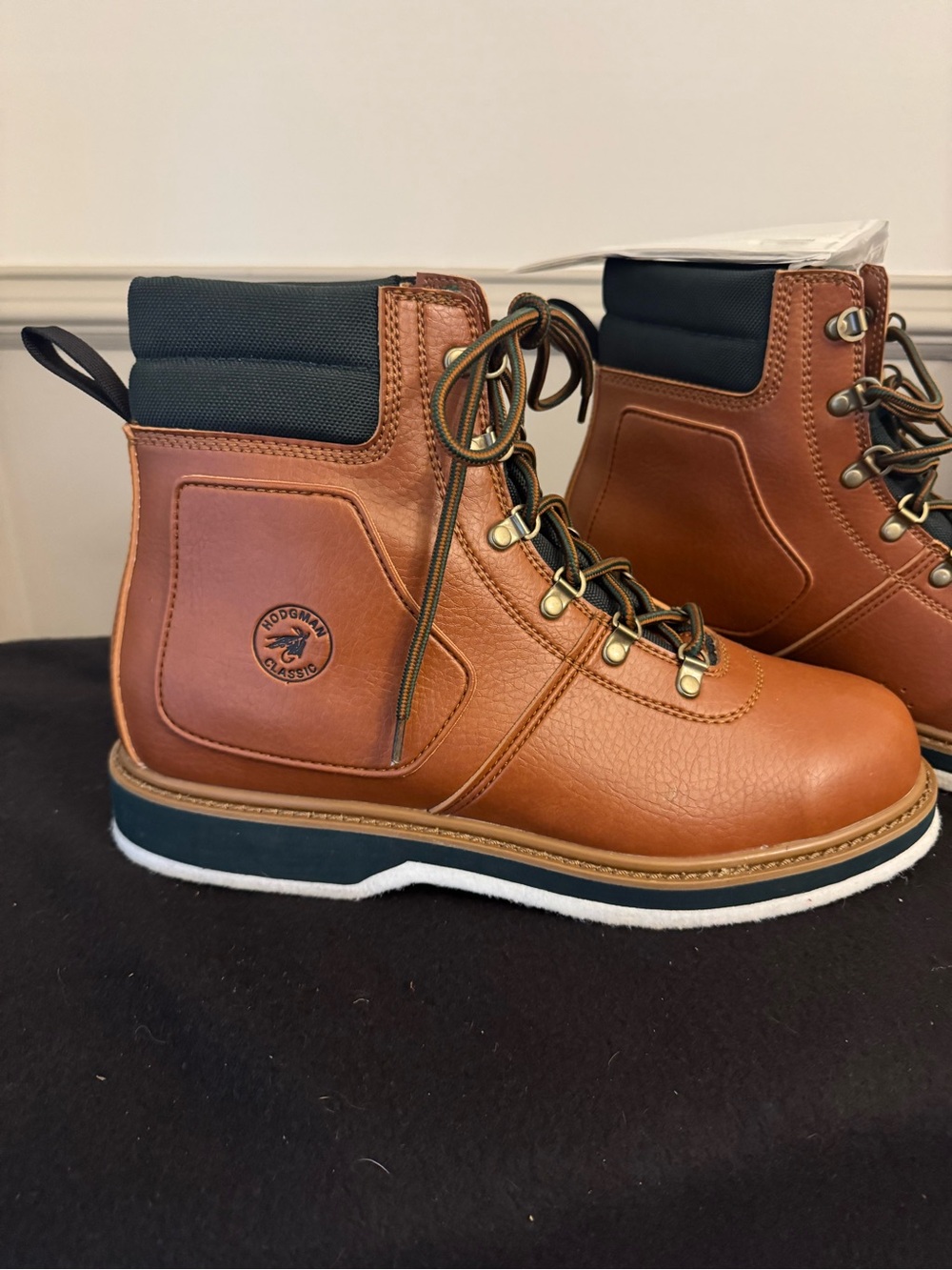 Hodgman Classic Brown Leather Wading Boots Size 13- New